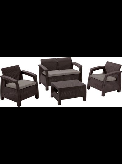 Комплект мебели Корфу сет коричневый