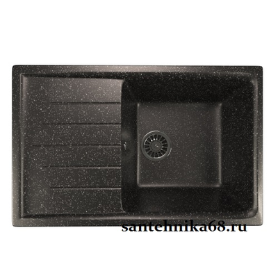 Мойка из искусственного мрамора MIXLINE ML-GM19 прямоугольная с крылом 495*750*200мм