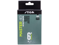 Мяч для настольного тенниса Stiga Master ABS 1*, белый, 6 шт.