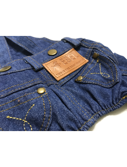 Джинсовые штаны для собаки темные