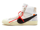 Nike Air Jordan Retro 1 High Og x Off-White Blazer Белые с черным
