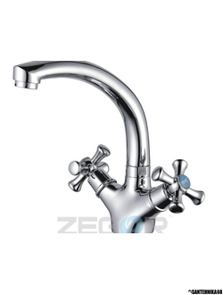 Смеситель для кухни двухвентильный высокий излив Zegor DML4-A (TOG) A827