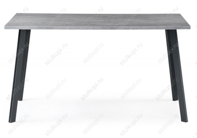 Стол Тринити Лофт 140 25 мм бетон / черный матовый
