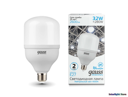 Gauss Elementary LED T100 32w 840/865 E27