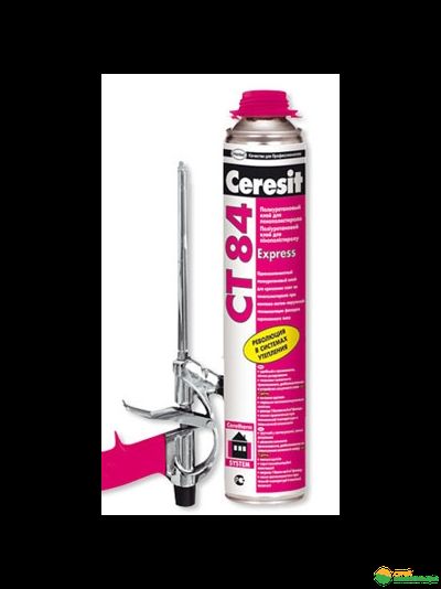 Полиуретановый клей Ceresit CT 84 (Церезит СТ 84) для крепления пенополистирольных плит, 850 мл