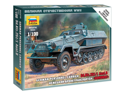 Сборная модель: (Звезда 6127) Немецкий бронетранспортер Sd.Ktz.251/1 Ausf.B "Ханомаг"