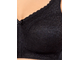 Бескаркасный кружевной бюстгальтер с широкими бретелями арт. 7648-029 (цвет черный) размеры 85D-120D