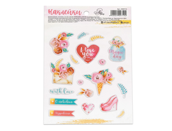 Наклейки пластиковые I love you, 11 × 16 см