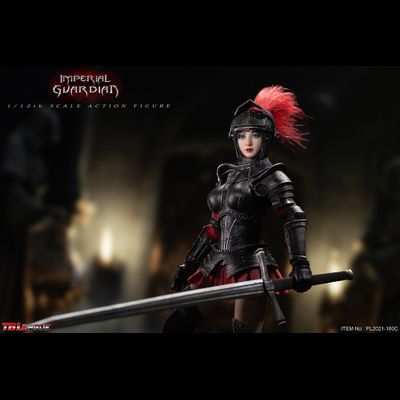 Имперская стражница в черной броне - Коллекционная ФИГУРКА 1/12 Black Imperial Guardian (PL2021-180C) - TBLeague