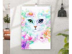 Перекидной календарь Котики №20