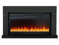 Линейный электрокамин Lindos Graphite Grey с очагом Vision 42 LED