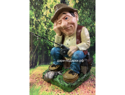 Рыбак с удочкой 52*32*24 см  полистоун Россия 6840/016789*