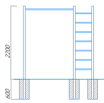 Спортивная площадка WORKOUT w06
