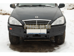 Передний силовой бампер серии Трофи на SsangYong Kyron 2007-2015 (02.080.01)