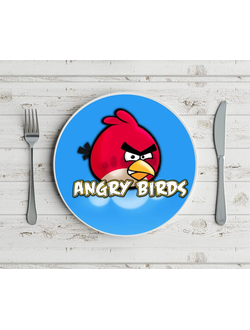 Тарелка Angry Birds № 1
