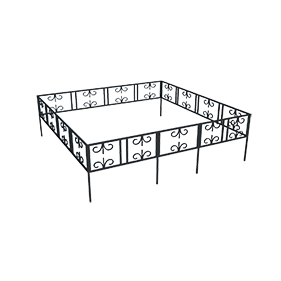 Оградка на могилу лилии