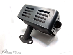 Глушитель на мотоблок культиватор двигателя 168F 6.5-7