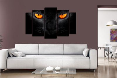 Модульная картина "Взгляд хищника"