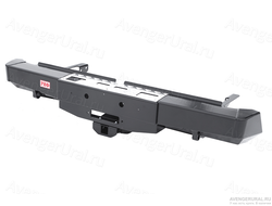 Задний бампер РИФ с площадкой под лебёдку и квадратом под фаркоп