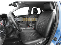 Авточехлы задняя спинка 40/60, рисунок Ромб для Ford Kuga I в комплектации Trend 2008-2012