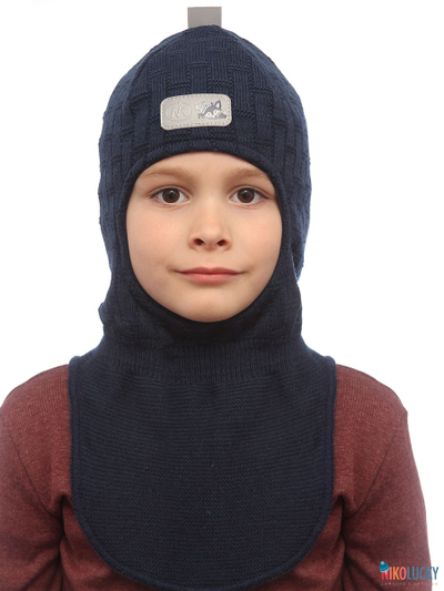 Шапка-шлем "Саша" 20201-02, цвет темно-синий, р. 52-54