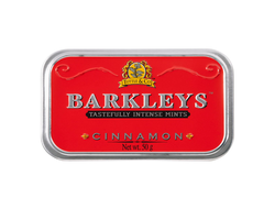 Освежающие леденцы Barkleys Mints Cinnamon (с корицей) в железной упаковке
