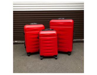 Комплект из 3х чемоданов King of King S,M,L красный