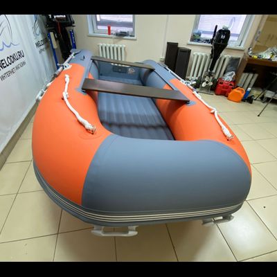 Моторная лодка GLADIATOR E380S оранжево-темносерый