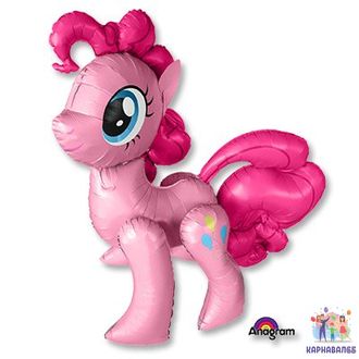Ходячая фигура My Little Pony Пинки Пай  Пони 130 см ( шар + надувка) Б