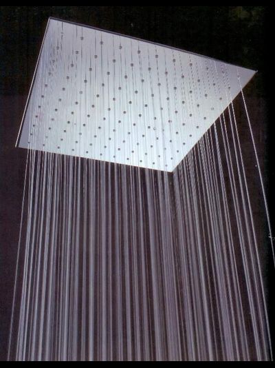 Тропическая лейка квадратная для душевой кабины 170-180мм Kvadro