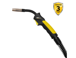 Горелка д/полуавт.  БАРСВЕЛД MIG-15 (180 А, ф 0,6-1,0 мм, 3 м, возд, аналог ERGOPLUS 15 Трафимет)