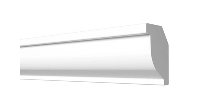 Потолочный плинтус DECOR-DIZAYN DD09, из дюрополимера, под покраску, ударопрочный