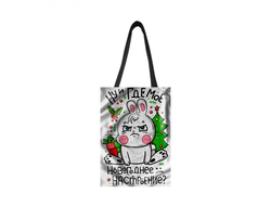 Сумка-шоппер вертикальная год Кролика №45