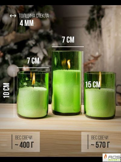 НАБОР СВЕЧЕЙ №2V (с винными подсвечниками)