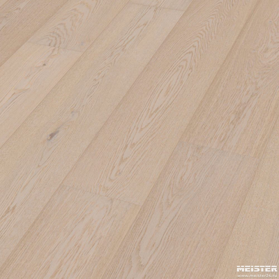 Паркетная доска Meister Дуб натур Арктический белый 8735 HD400L