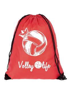 РЮКЗАК КРАСНЫЙ  "МЯЧ РИСОВАННЫЙ"