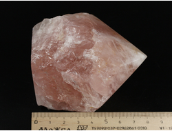 Розовый кварц, полировка, кристалл, Мадагаскар (80*60*55 мм, 408 г) №35439