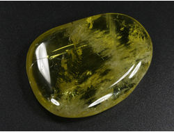 Кварц лимонный (облагороженный), полировка плоская, Бразилия (39*28*8 мм, 17 г) №35664