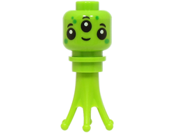 Alien - Minifigure Head, Tentacles, n/a (cty1727)