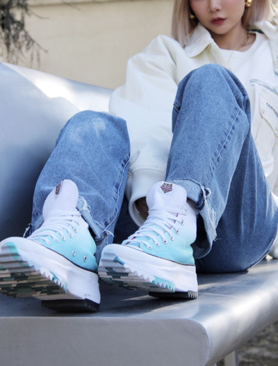 кеды converse оригинал купить 173124C converse run star hike на ногах фото