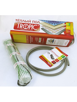 Двужильный тонкий теплый пол на мате TROPIC МТР2-240-1,5 240 Вт, 1,5 м.кв.