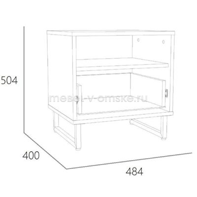 Тумба прикроватная Фолк-011.36