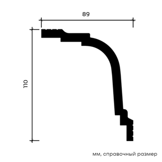 Карниз 6.50.244 - 110*89*2000мм