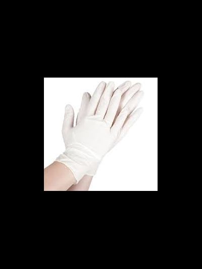 Перчатки латексные S (белые) (100шт.)
