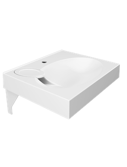 Раковина Paola Liguria 500 над стиральной машиной