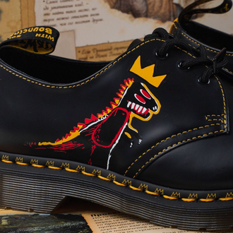 Ботинки Dr. Martens 1461 Basquiat с рисунком черные