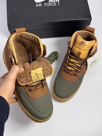 Nike Air Force 1 Duckboot Multicolor с мехом