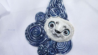 "Дух Северного Моря. Баллада о Бельке" - фэнтези-подвеска в кельтском стиле