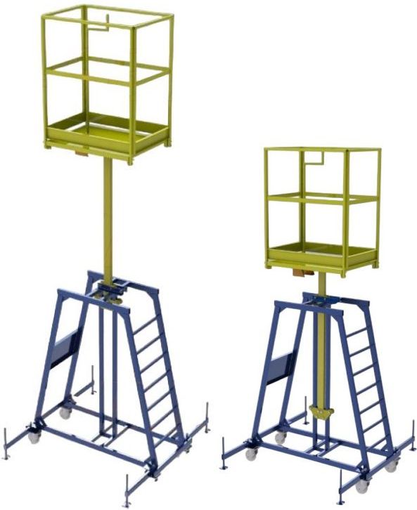 Вышка телескопическая ВТ-6  передвижной подъемник 
