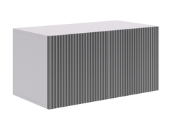 Детская ЗЕФИР - Антресоль двухдверная 118.01 Белое дерево/Серый